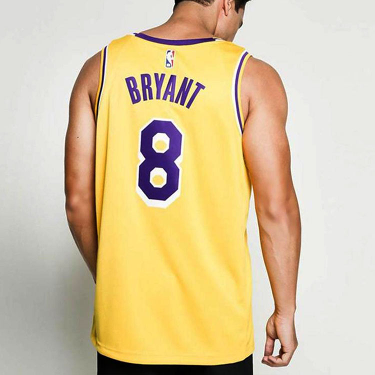 Nike SW Fan Edition Lakers Kobe No. 8 Season Team limited NBA Jersey Basketball Jersey/Vest Yellow AV1229-728