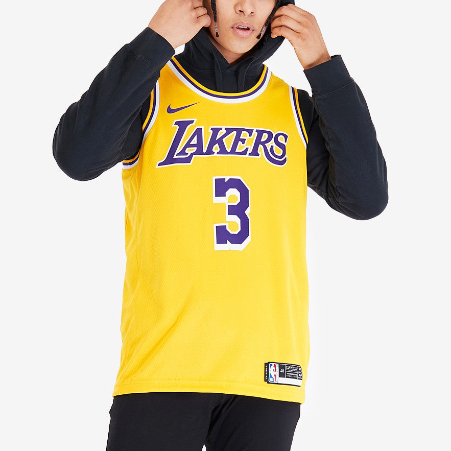 Nike NBA Team limited Jersey SW Fan Edition Lakers Davis No. 3 Yellow AA7099-742