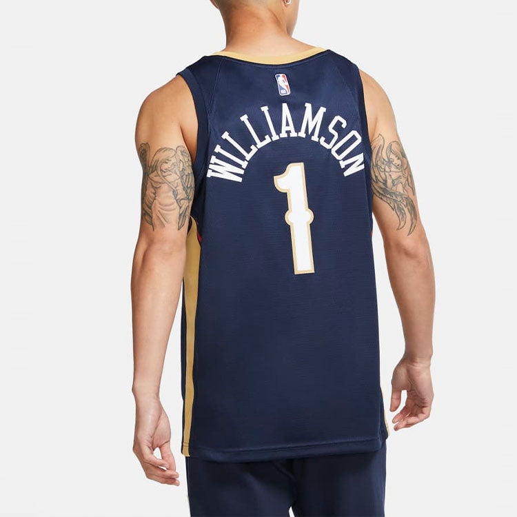 Nike NBA Zion Williamson New Orleans Pelicans 2022/23 Icon Edition Swingman Jersey #1 CW3674-424