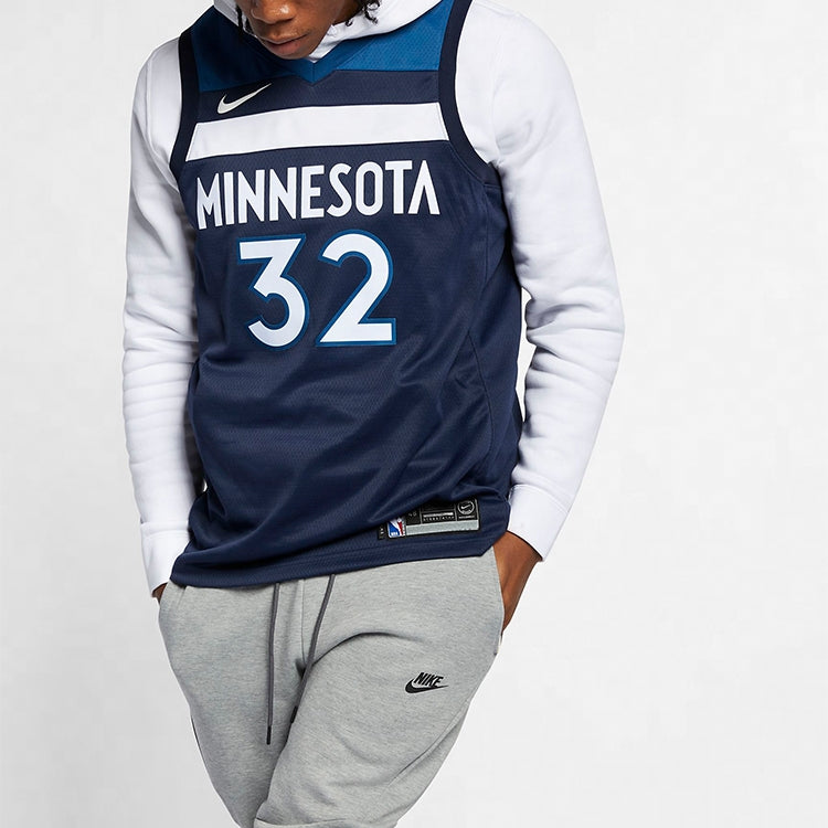 Nike NBA Towns Timberwolves 3 2 Fan Edition Basketball Jersey/Vest Navy Blue Dark blue 864491-420