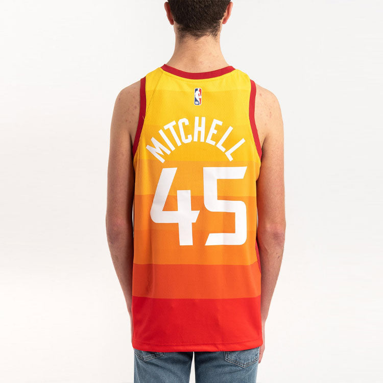 Nike NBA City limited SW Fan Edition 19-20 Season Utah Jazz 4 No. 5 Basketball Jersey/Vest Orange AJ4648-728