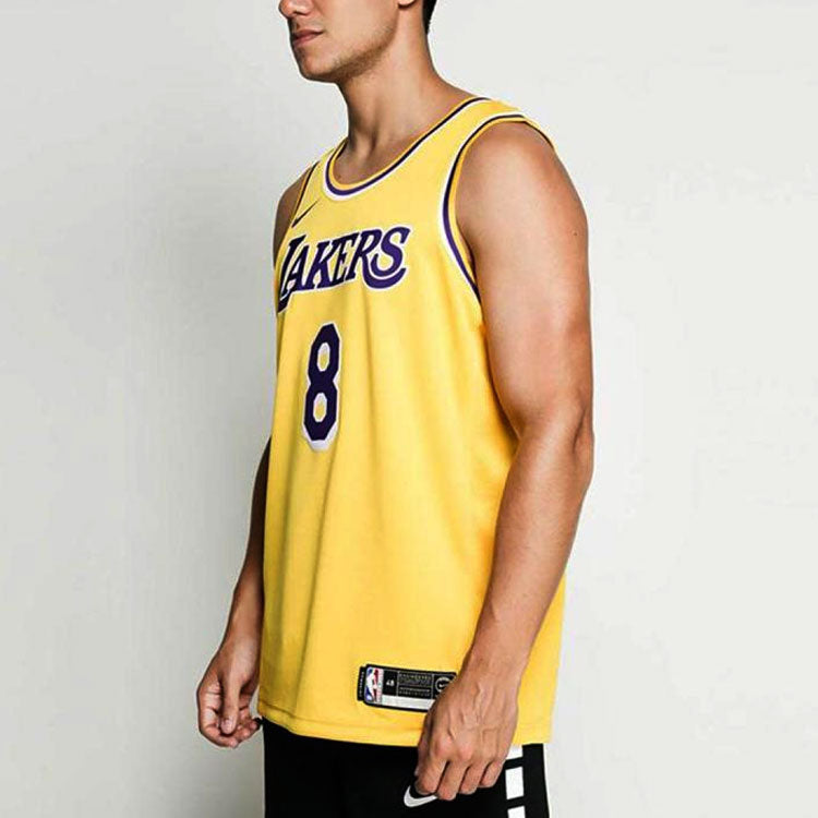Nike SW Fan Edition Lakers Kobe No. 8 Season Team limited NBA Jersey Basketball Jersey/Vest Yellow AV1229-728