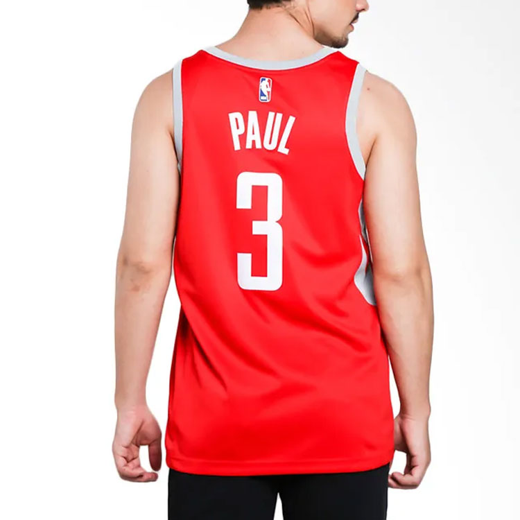 Nike Chris Paul Rockets Icon Edition NBA Swingman Jersey For Men Red 864477-661