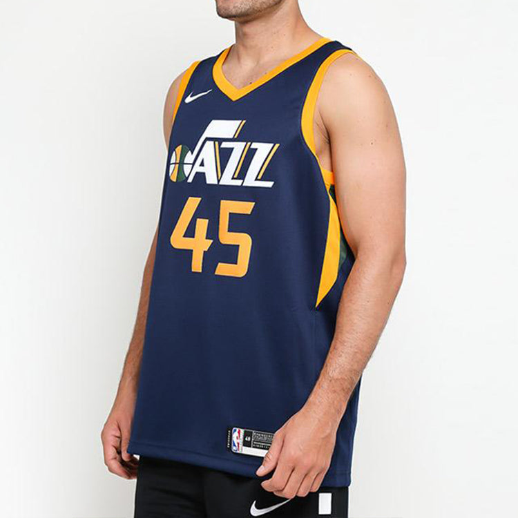 Nike NBA Mitchell Utah Jazz Team limited SW Jersey Navy Blue 864513-425