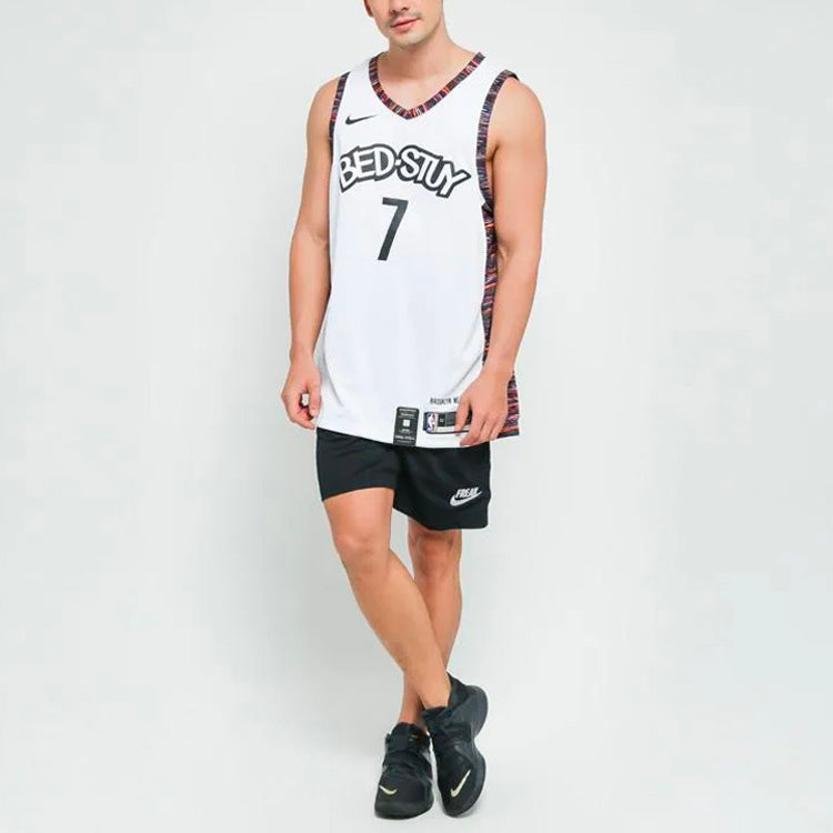 Nike NBA City limited Jersey SW Fan Edition 2019-2020 Season Brooklyn Nets Durant No. 7 White AV4622-101