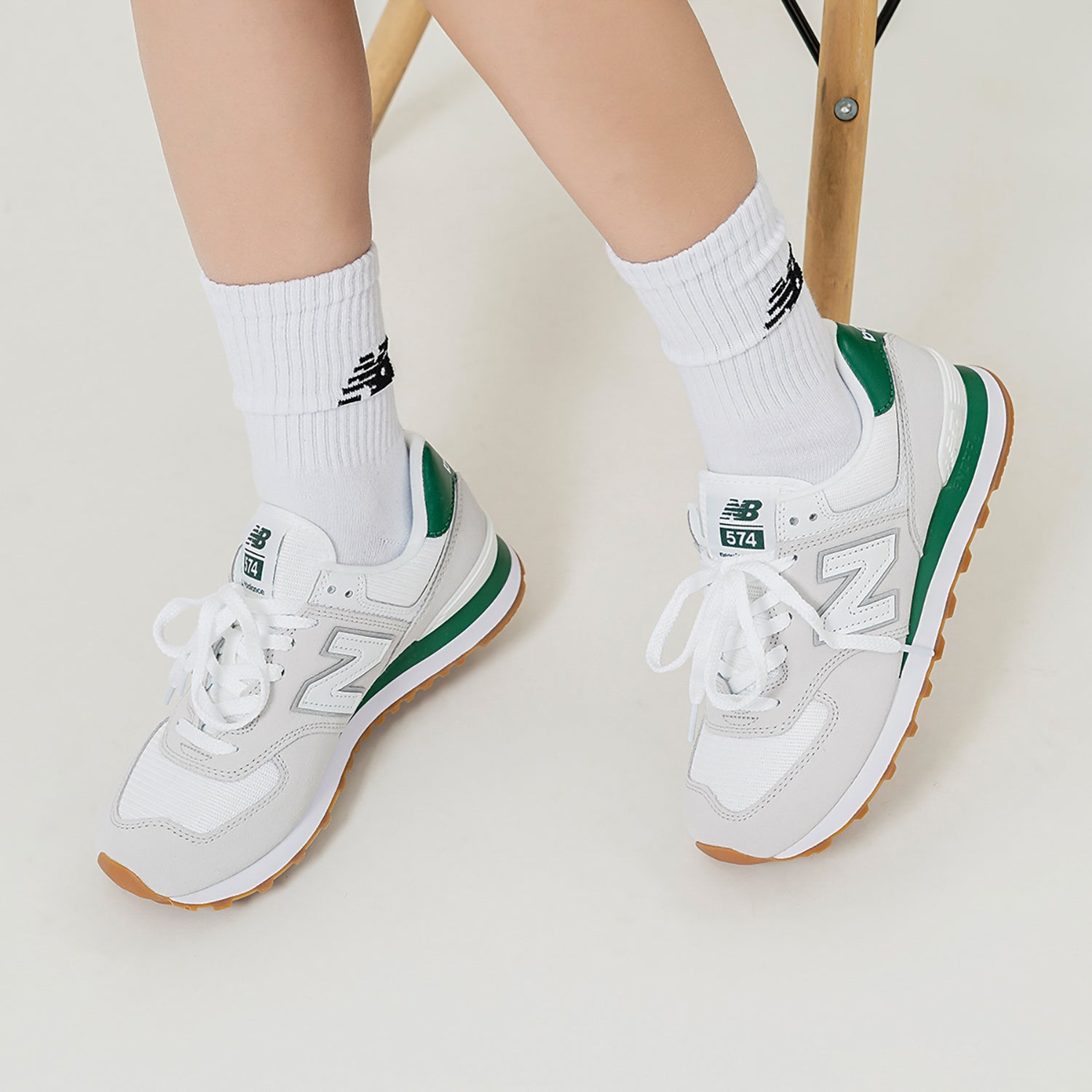 New Balance 574 ‘White Green’ ML574TD2