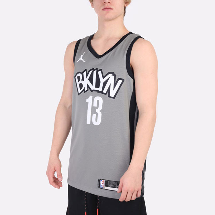 Nike NBA Brooklyn Kevin Durant 20 Basketball Jersey ‘Grey White’ CV9469-002