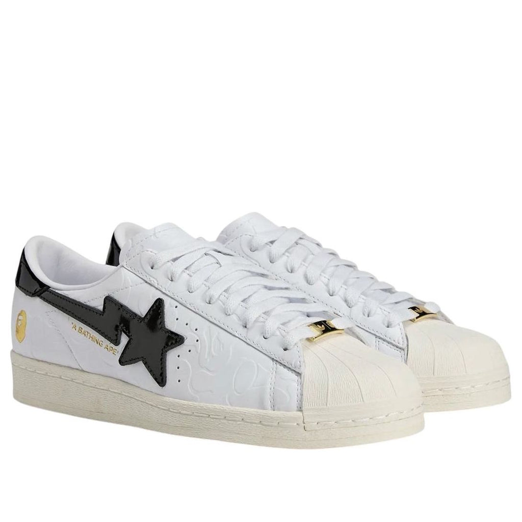 adidas x A Bathing Ape Superstar Vintage ‘White Black’ JR2701