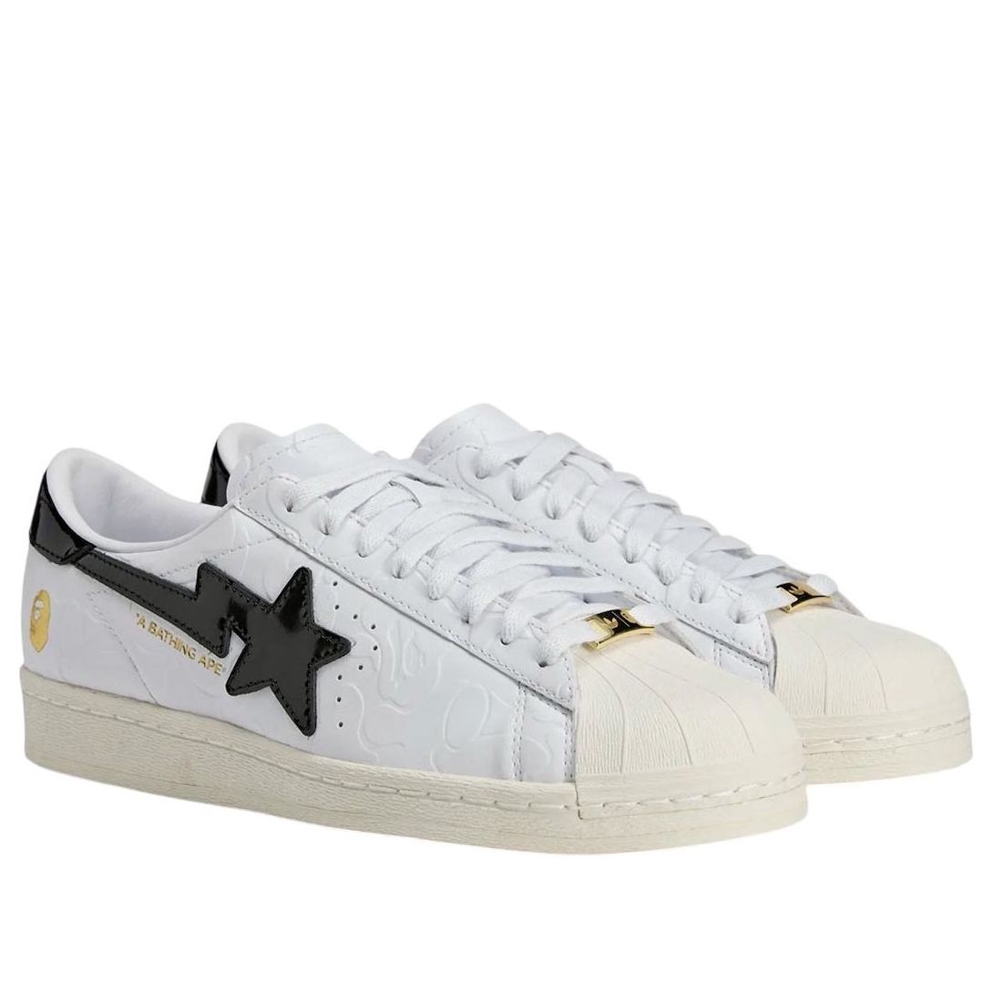 adidas x A Bathing Ape Superstar Vintage ‘White Black’ JR2701