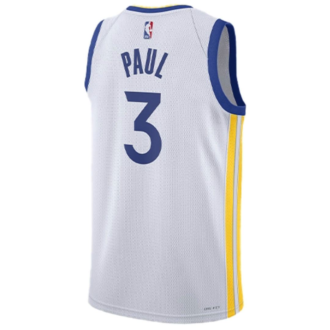 Nike Dri-Fit NBA Golden State Warriors Association Edition 22-23 Jersey ‘White Blue Yellow’ DN2077-106