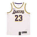 Nike NBA Los Angeles Lakers LeBron James No. 23 Jersey White AA7101-111