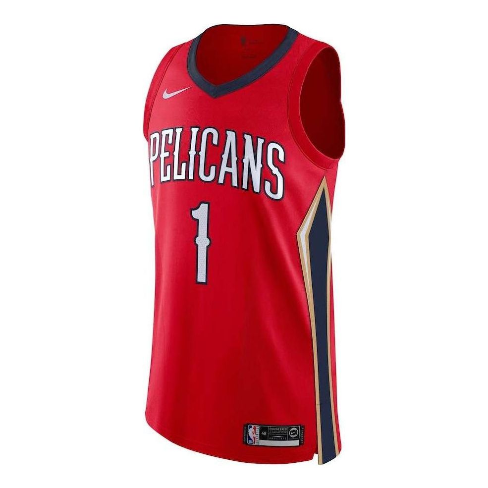 Nike x NBA New Orleans Pelicans Zion Williamson Jerseys ‘Red’ AV2674-658
