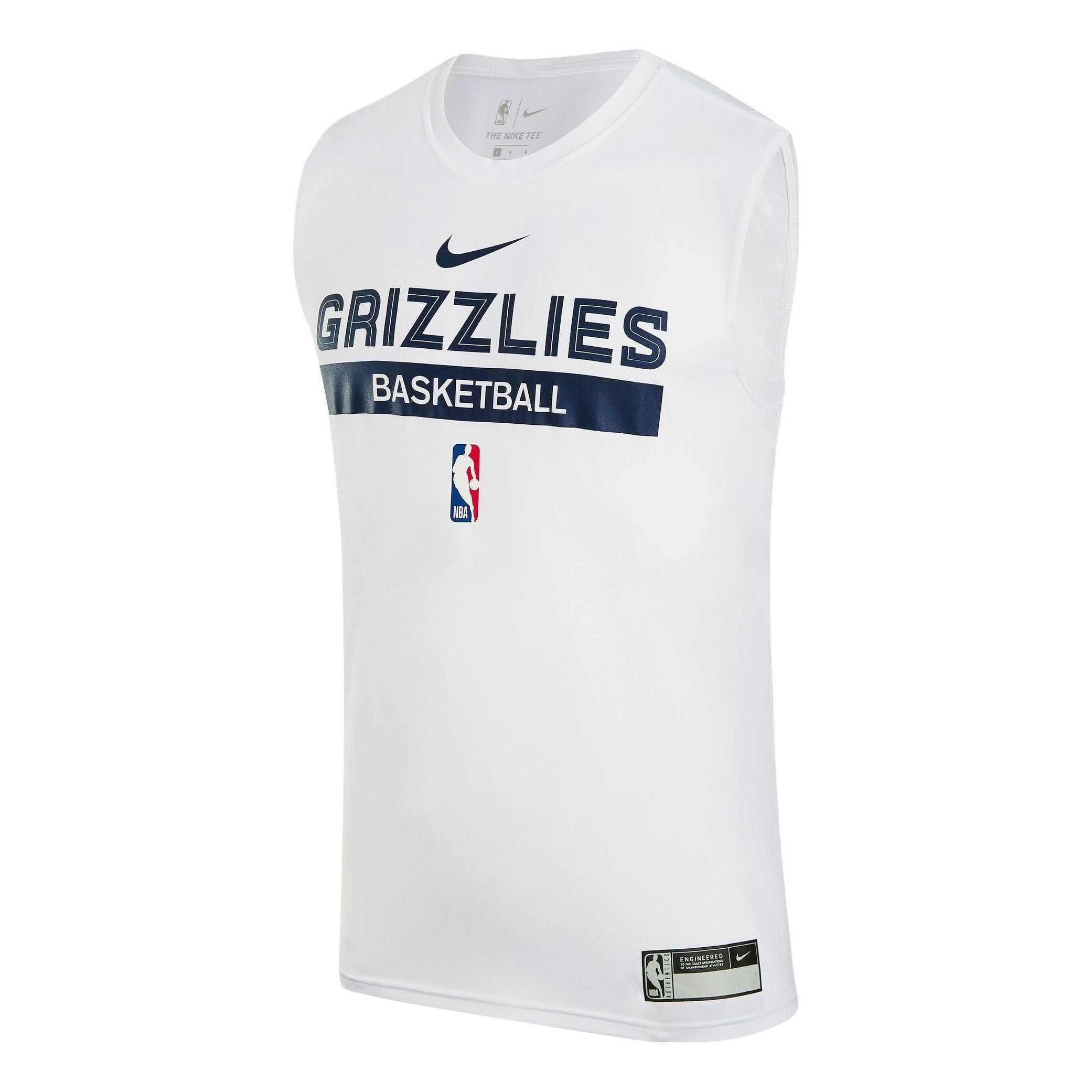 Nike x NBA DRI-FIT Memphis Grizzlies Training Jerseys ‘White’ FN5207-100