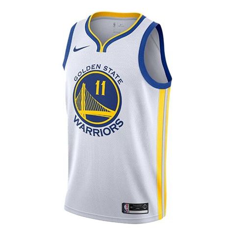 Nike NBA Connected Jersey golden state warriors klay thompson ‘White Yellow Blue’ 864417-102