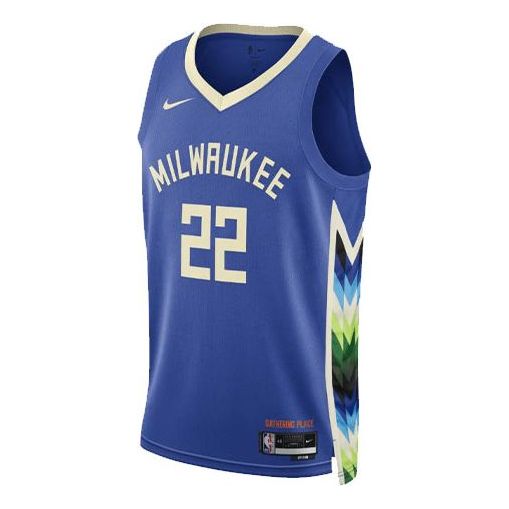 Nike Dri-FIT NBA Milwaukee Bucks Khris Middleton City Edition 2022/23 Swingman Jersey DO9600-482