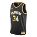 Nike Dri-FIT NBA Giannis Antetokounmpo Milwaukee Bucks 2024 Swingman Jersey ‘Black Gold’ FN5911-053