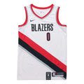Damian Lillard Trail Blazers Association Edition Nike NBA Swingman Jersey ‘White Red Black’ 864445-100