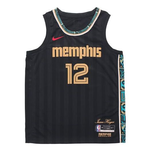 Nike NBA x Ja Morant Memphis City Edition Basketball Jersey ‘Black Yellow’ CN1739-010
