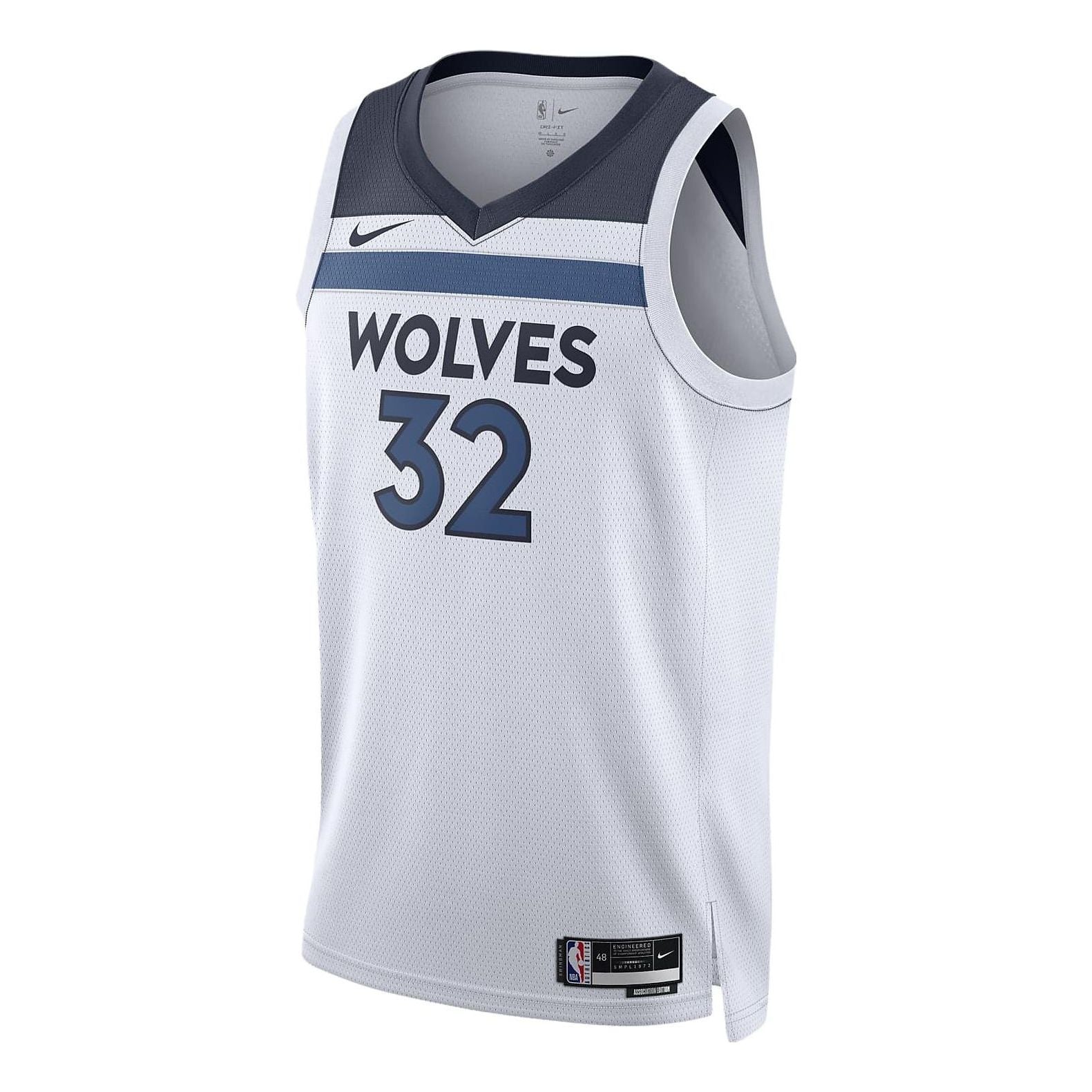 Nike x NBA Minnesota Timberwolves Karl-Anthony Towns Jerseys ‘White’ DN2085-100