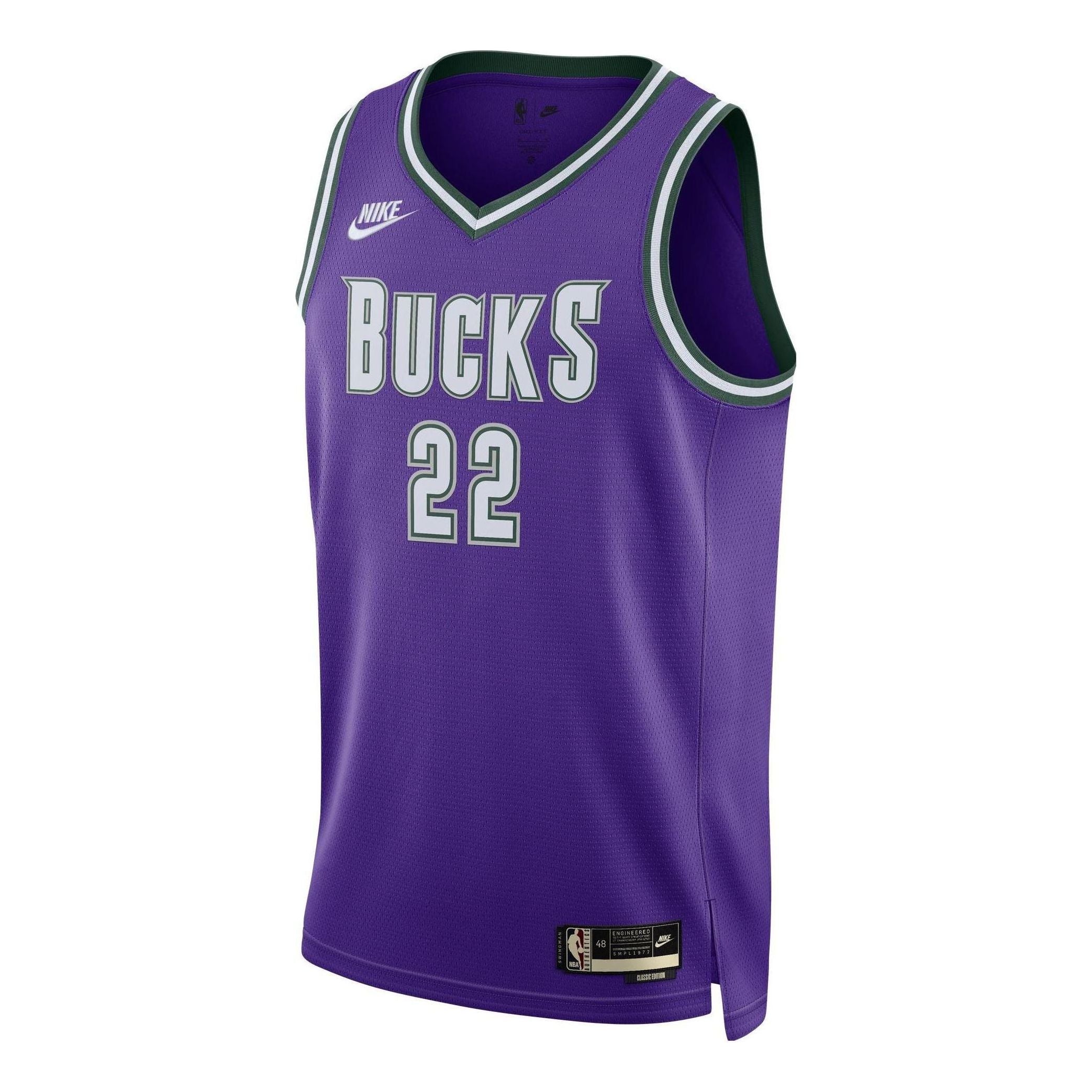 Nike x NBA Milwaukee Bucks Hardwood Classics Swingman Jersey ‘Khris Middleton 22’ DO9450-506