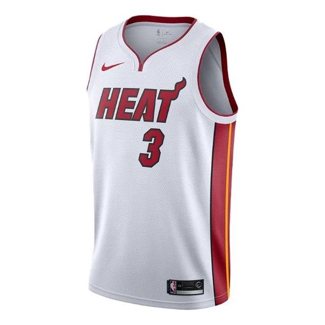 Nike x NBA Miami Heat Dwyane Wade Jerseys ‘White’ 864427-104