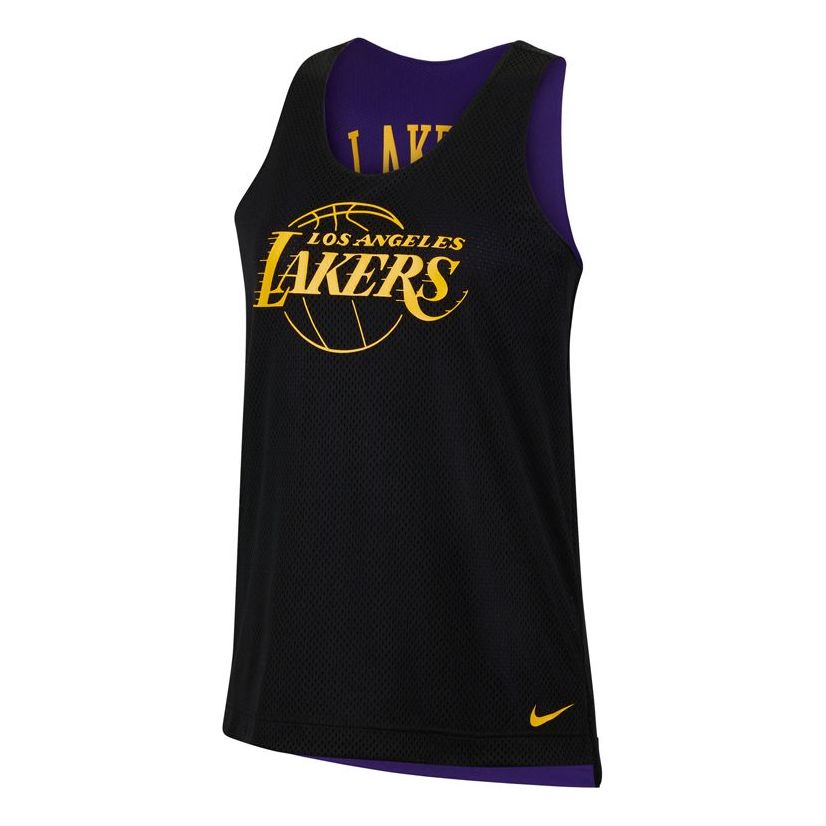 (WMNS) Nike x NBA LA Lakers Reversible Training Jersey ‘Black Purple’ DA2395-010