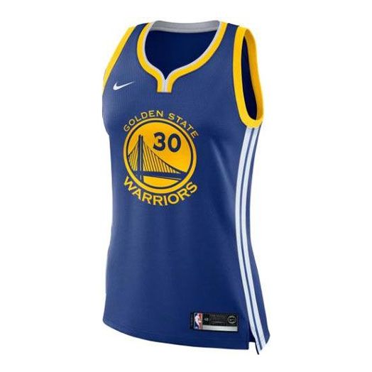 (WMNS) Nike NBA GS Warriors Away Icon Swingman Jersey ‘Curry-Blue’ 867034-495