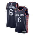 Nike NBA NYC Knicks Swingman Jersey Porzingis ‘City Edition’ Navy AJ4630-419