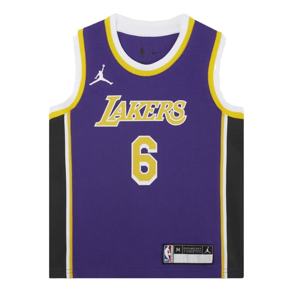 (GS) Air Jordan NBA Los Angeles Lakers LeBron James Jersey ‘Purple’ DR1055-504