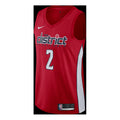 Nike MENS John Wall Washington Wizards Swingman 2 NBA Basketball Jersey Red BQ1179-657