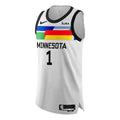 Nike x NBA MINNESOTA Edwards Jerseys T-Shirts ‘White’ DQ0252-100