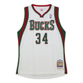 Mitchell & Ness x NBA Milwaukee Bucks Home 2013-14 Jersey ‘Giannis Antetokounmpo 34’ AJY45681-MBU13GANWHIT