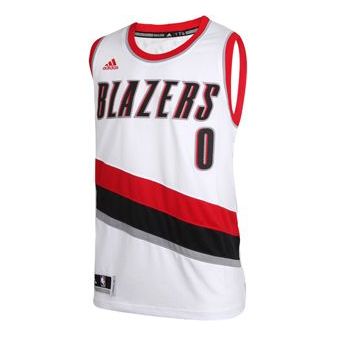 adidas NBA Damian Portland Lillard Swingman Men’s Jersey White/Red A46234