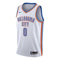Nike NBA SW 19-20 Russell Westbrook Thunder Association Edition Swingman Jersey White AV4953-100