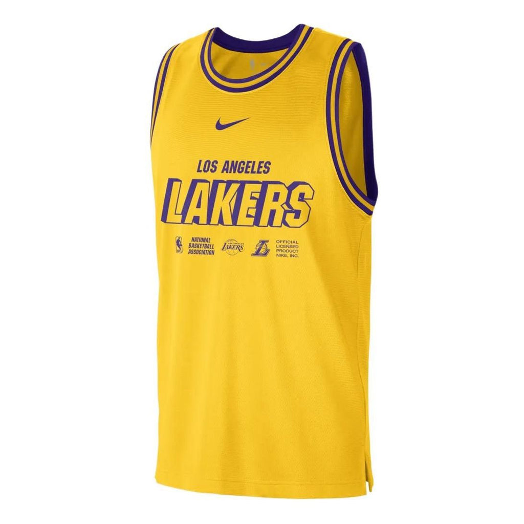 Nike x NBA LA Lakers Training Jerseys ‘Yellow’ DR2273-728