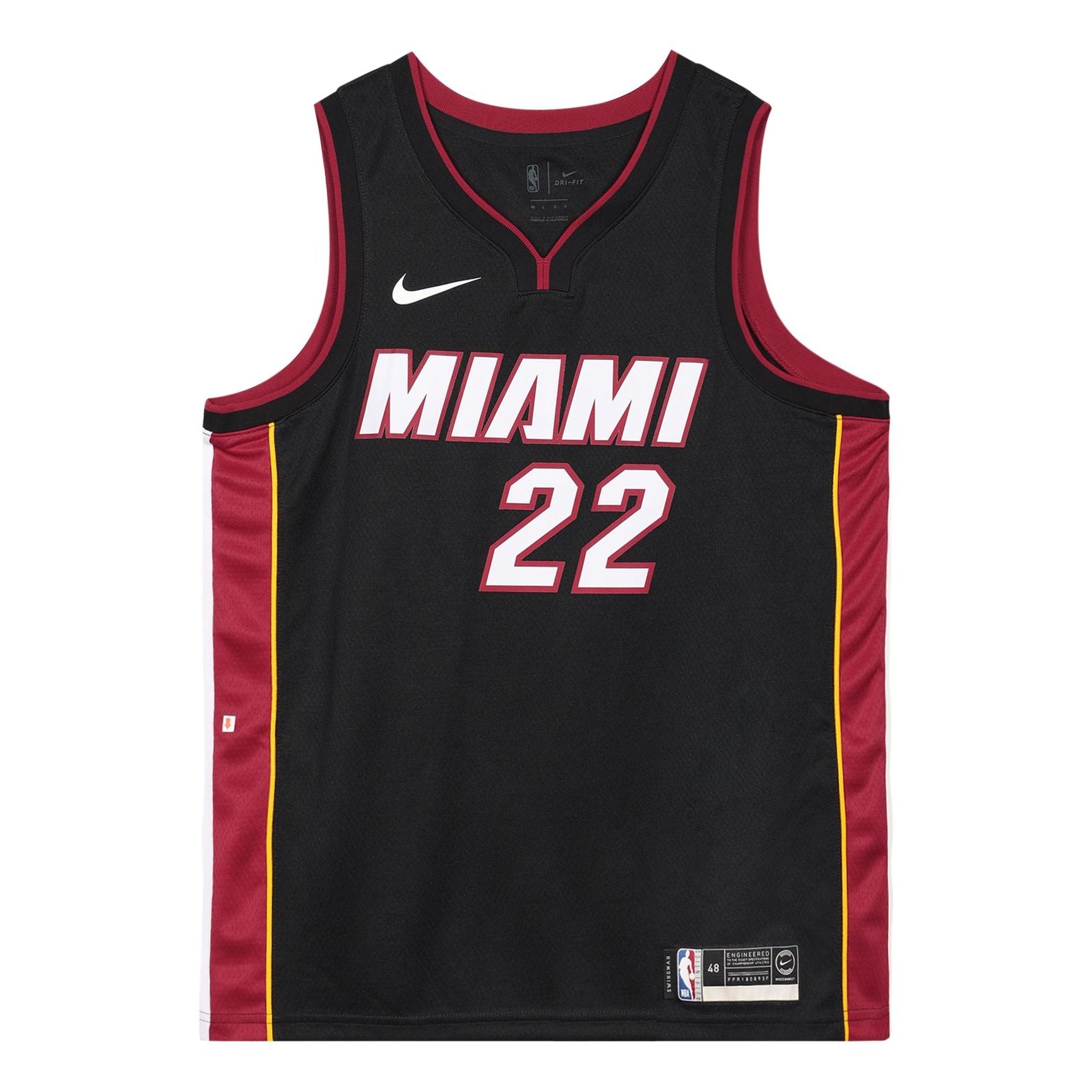 Men’s Nike NBA JerseySW Fan Edition Miami Heat Butler 2 No. 2 Retro Basketball Jersey/Vest Black 864487-027