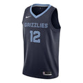 Nike NBA Team limited Jersey SW Fan Edition Gray Memphis Grizzlies Morant No. 12 Navy Blue Dark blue AA7095-426