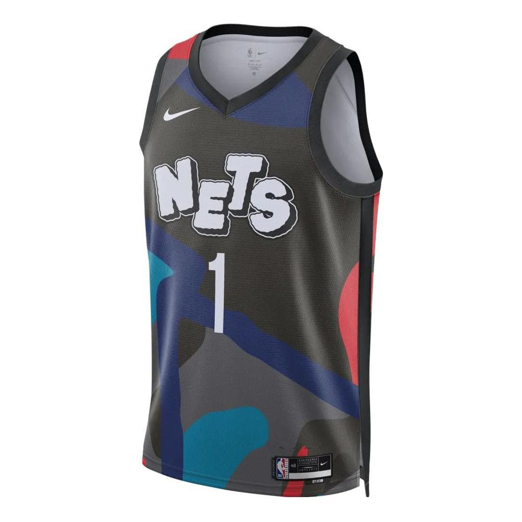 Nike x Kaws Dri-FIT NBA Swingman Jersey 2023/24 City Edition ‘Brooklyn Nets Mikal Bridges’ DX8487-014