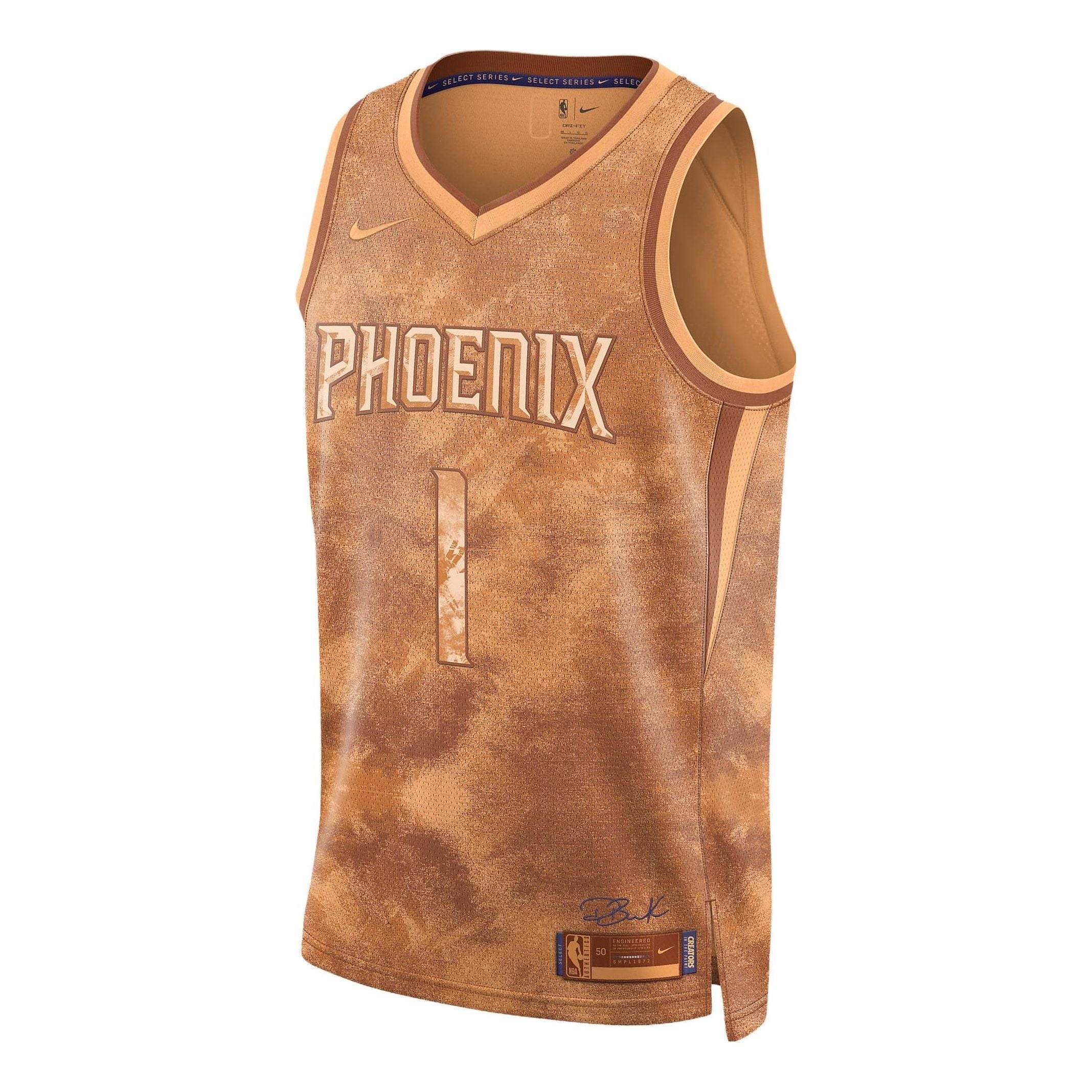 Nike x NBA Dri-FIT Devin Booker Phoenix Suns Swingman Jersey ‘Brown’ FD6233-860