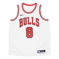 Men’s Nike NBA Swingman SW Fan Edition 2020 Season Chicago Bulls Zach Lavine No. 8 Basketball Sports White Jersey CW3586-105