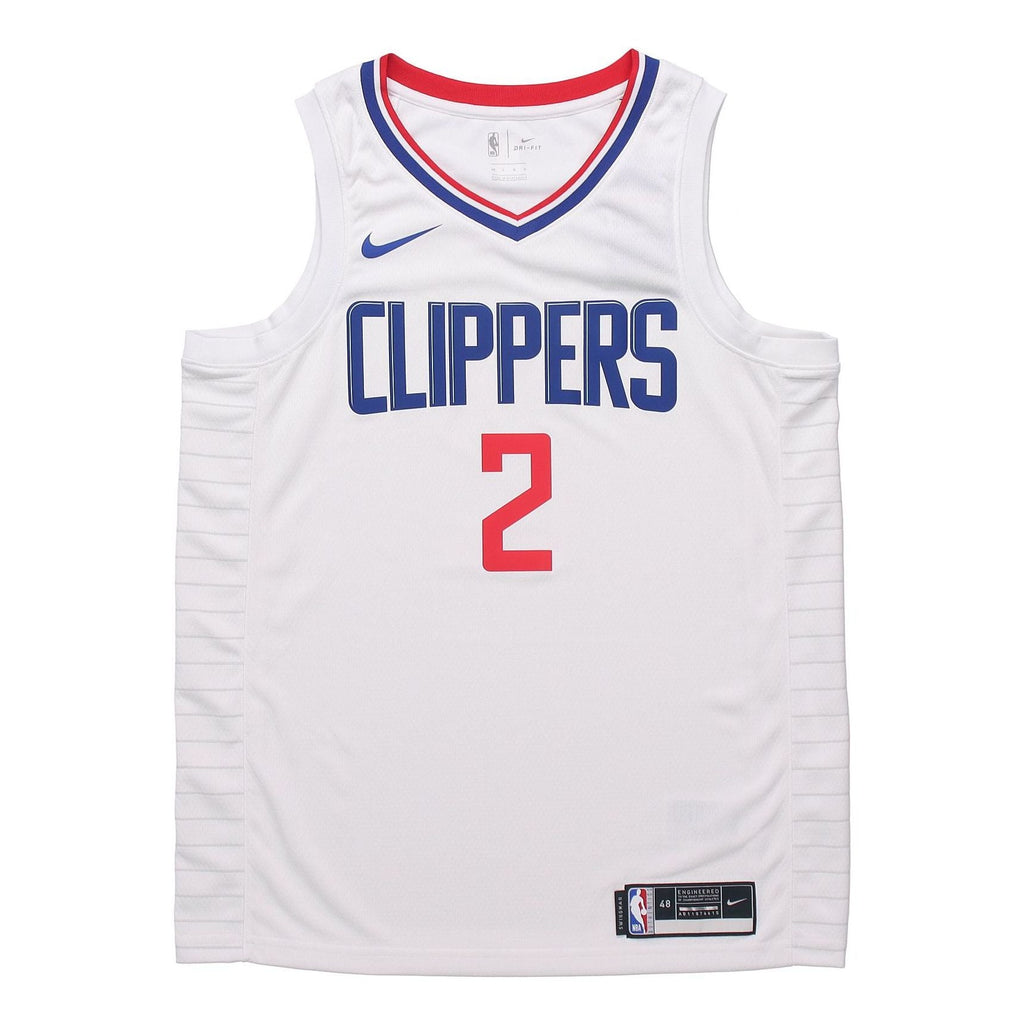 Nike NBA Quick Dry Sports Basketball Jersey/Vest SW Fan Edition 2020 Season Los Angeles Clippers Leonard 2 White CW3594-100