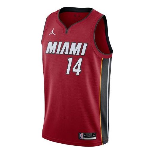 Men’s Nike NBA SW Fan Edition Miami Heat Sports Basketball Jersey/Vest Jersey Red CV9483-608