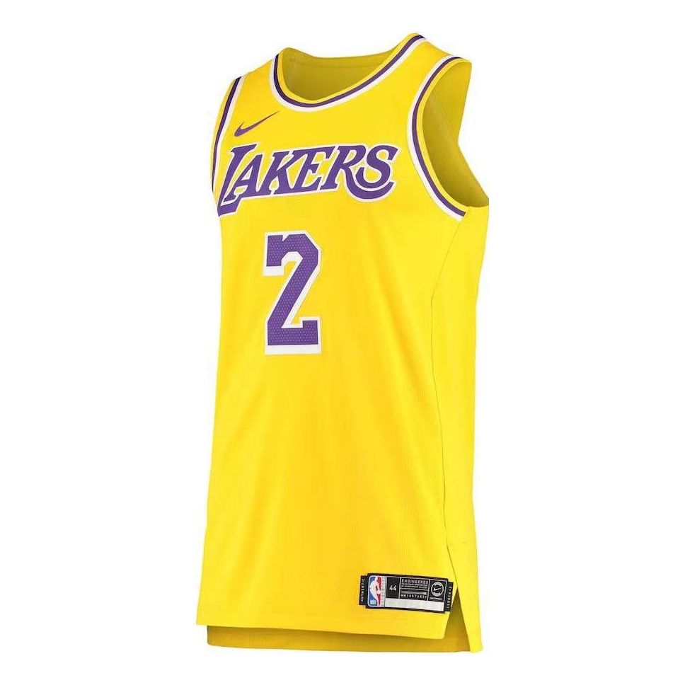 Nike NBA Los Angeles Lakers Lonzo Ball Engineered VK Jersey ‘Gold’ AA7265-728