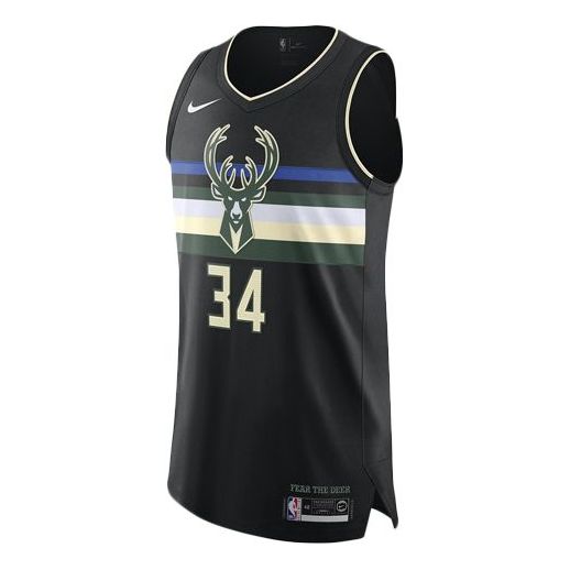 Nike NBA Giannis Antetokounmpo Milwaukee Bucks Statement Edition Authentic Jersey ‘Black’ AT9852-010