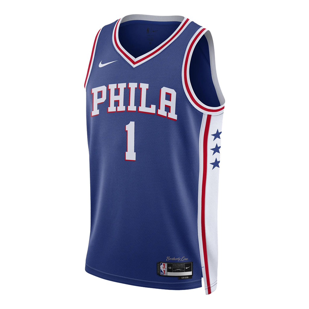Nike x NBA Philidelphia 76ers 22-23 Icon Edition Swingman Jersey ‘James Harden 1’ DN2018-405
