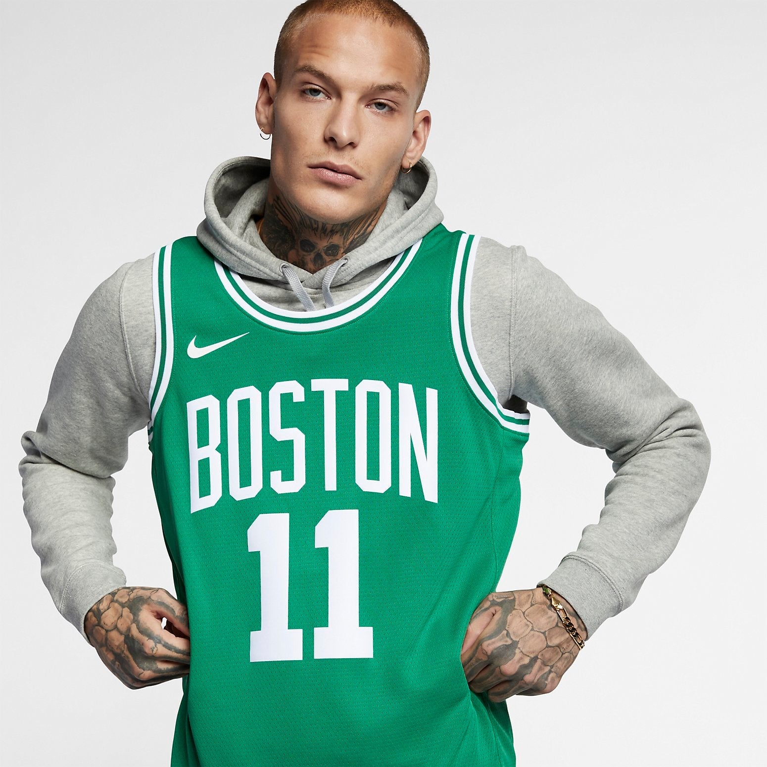 Nike NBA Boston Celtic Kyrie Irving Basketball Jersey/Vest SW Fan Edition Boston Celtics 11 Green 864461-321